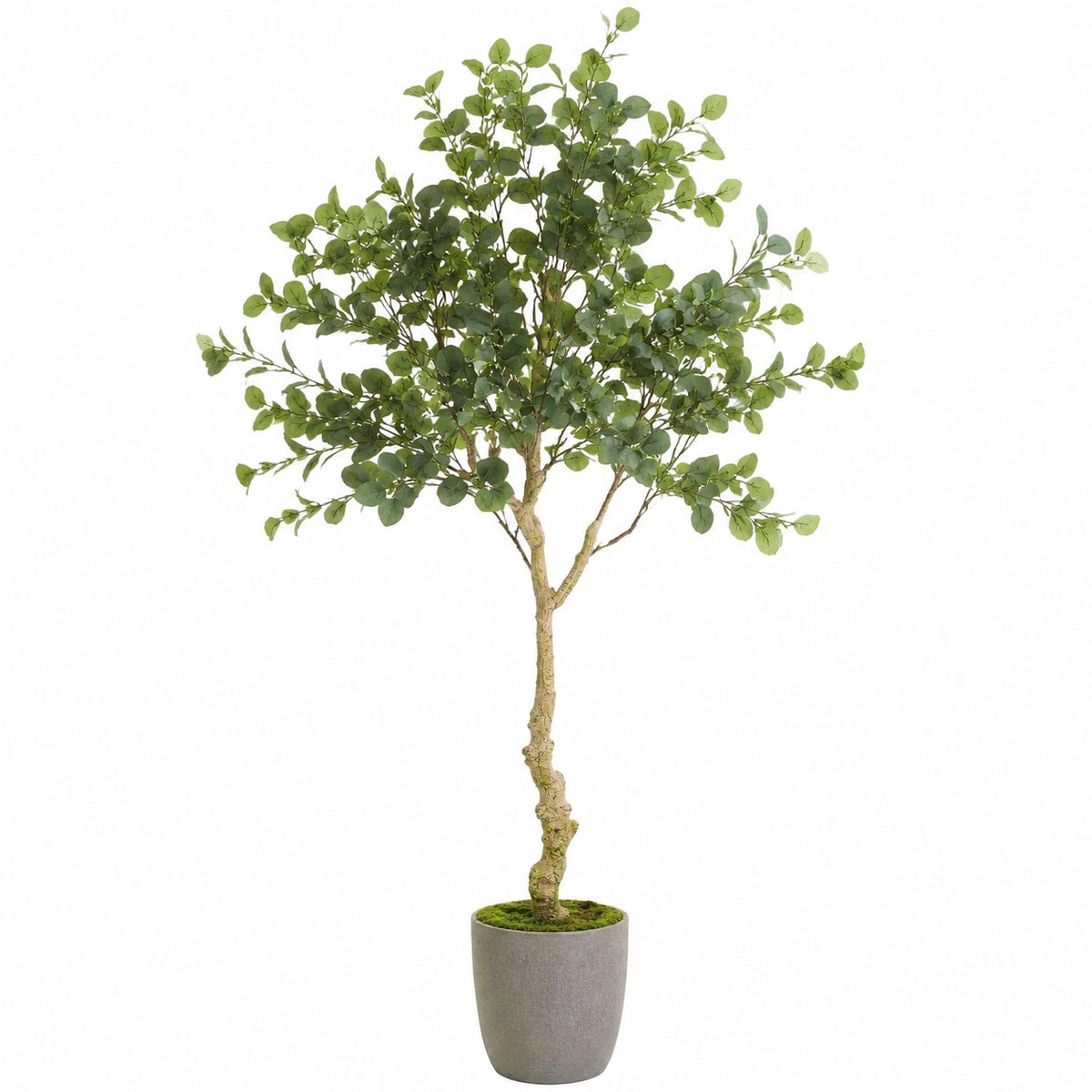 Arbre artificiel 180 cm vert en plastique avec pot décoratif pour intérieur