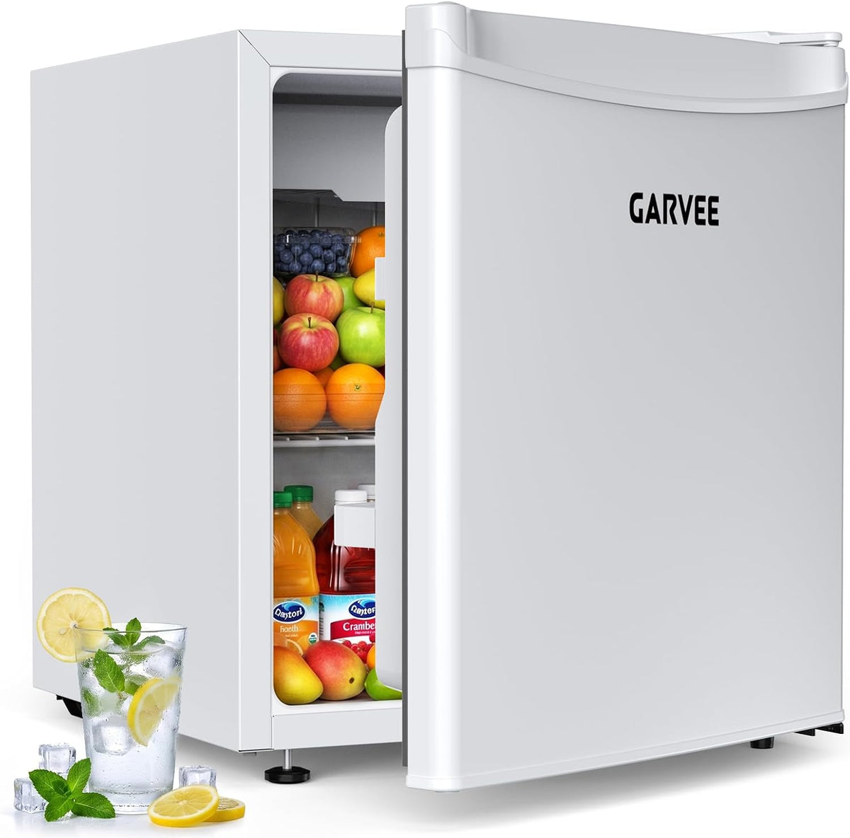 Frigo, Mini Frigo 45L Frigo Congelateur Refroidissement Rapide Dans La Glacière, Petit Frigo 5 Niveaux de Température (0-18 °C), Silencieux 41 dB