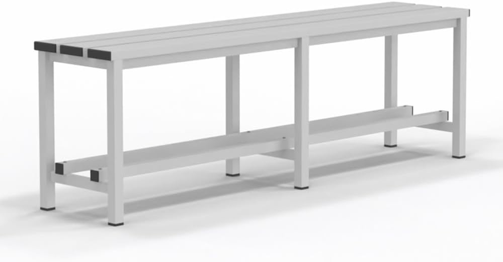 Spacio Banc métallique Norrköping style nordique pour usage professionnel ou à la maison, pour vestiaires, chambre