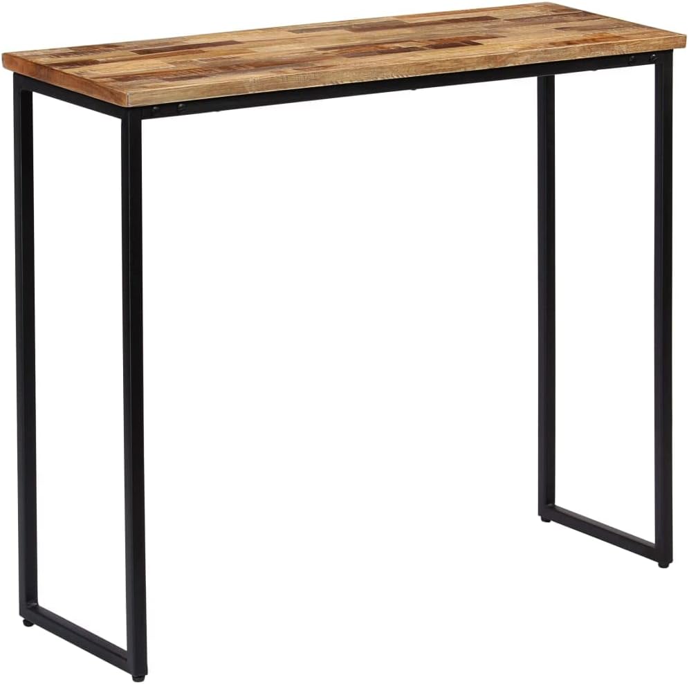 Tomostar Table Console, Console Meuble Table d'entrée de Couloir Teck recyclé Massif 90x30x76 cm