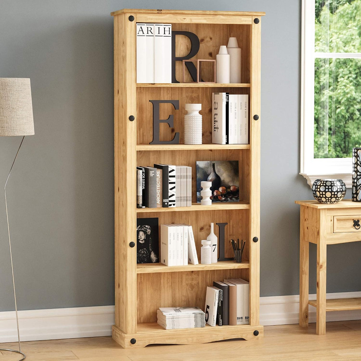 Vida Designs Bibliothèque en pin Massif