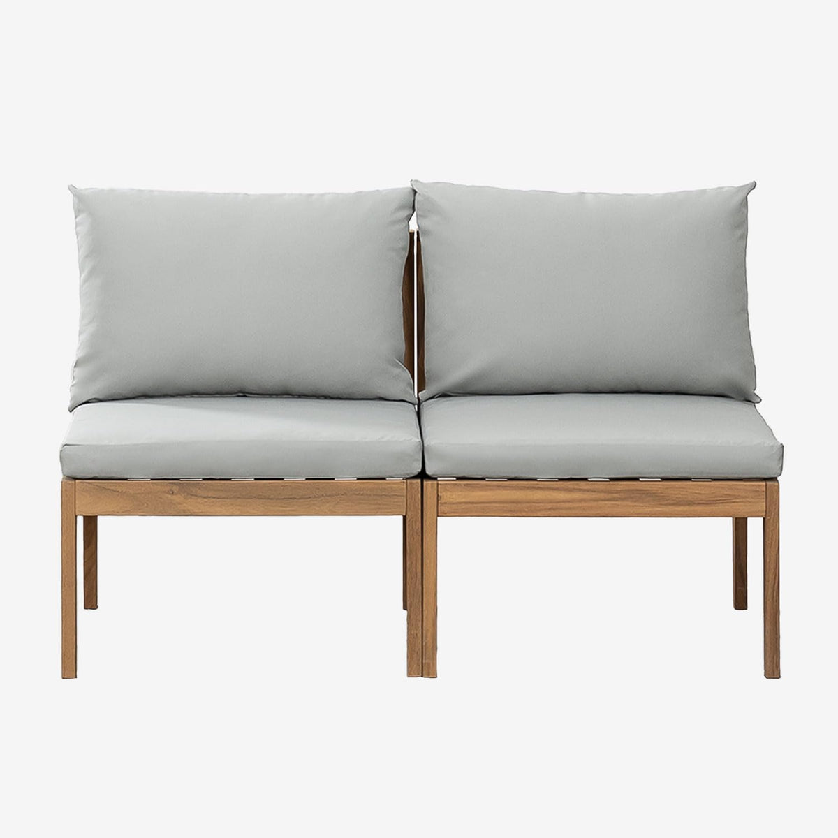 SKLUM Canapé de Jardin modulable 2 pièces en Bois d'acacia Filips