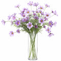 Bouquet de fleurs artificielles 75 cm en polyester violet décoratif