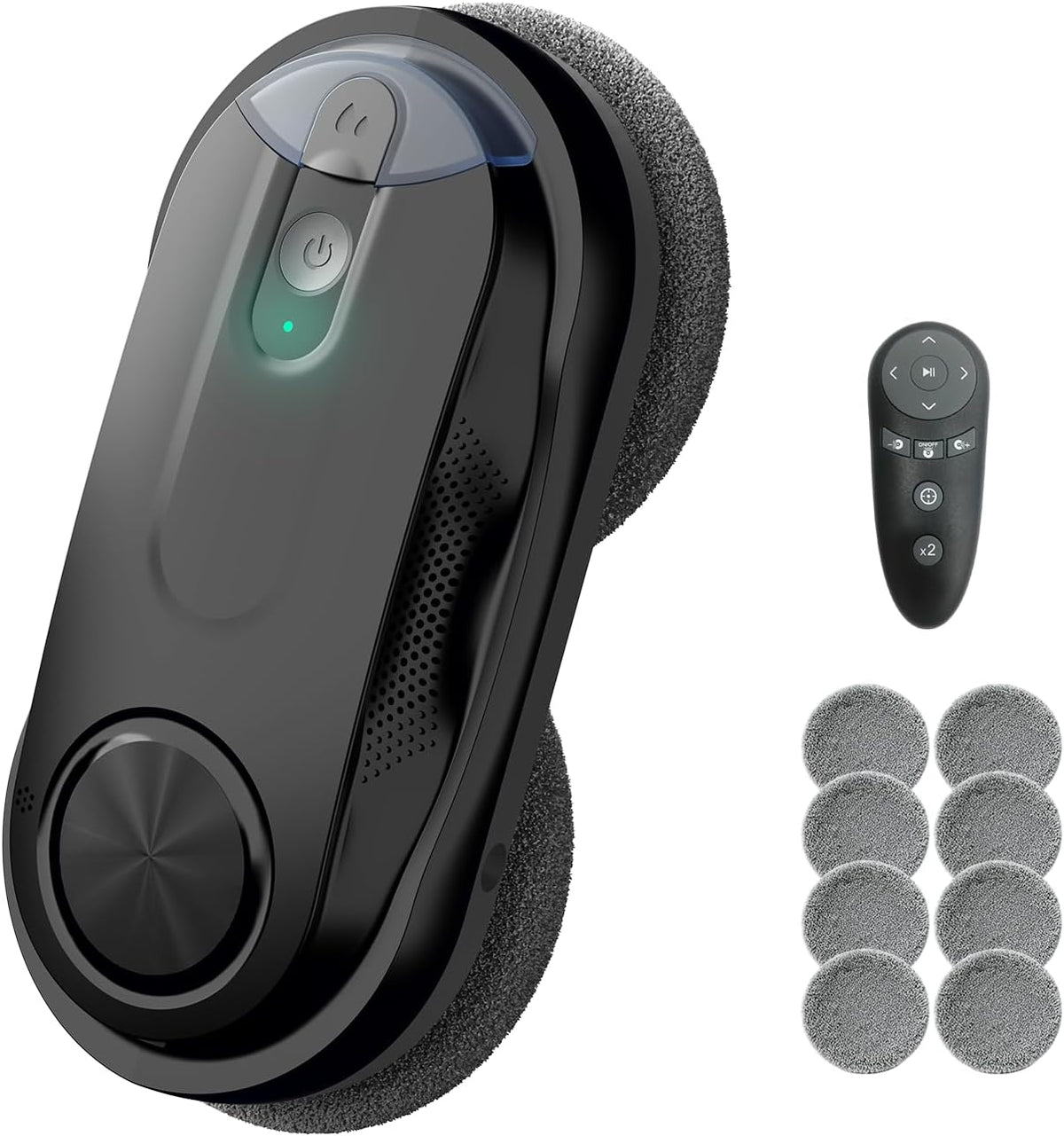 Obito X3 Robot Nettoyeur de Vitres avec Spray Ultrasonique Bidirectionnel, Réservoir 85ml, Détection des Bords, Navigation Intelligente