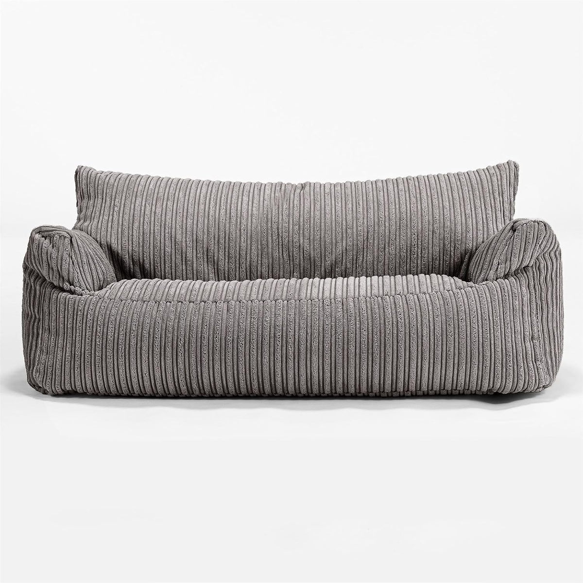 Lounge Pug Canapé Pouf Josephine pour Enfant en Velours Côtelé - Canapé Confortable pour Filles et Garçons - Anthracite