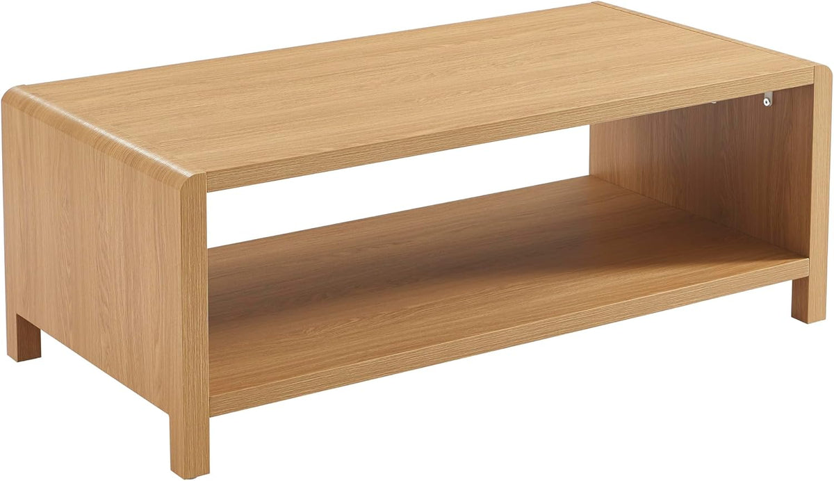 BAÏTA Table Basse Utica Effet chêne