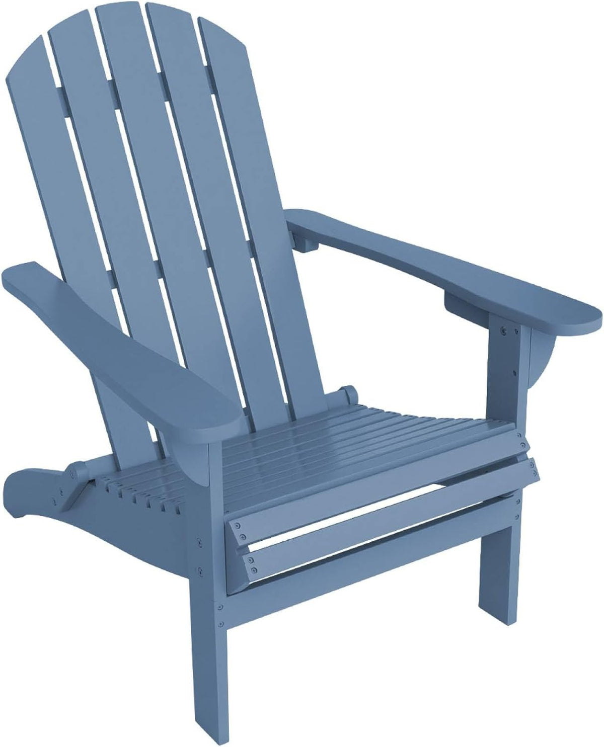 sweeek - Fauteuil Adirondack Bleu en Bois d'acacia avec accoudoirs KERINA. Plusieurs Coloris. 90 x 71 x 91.5 cm