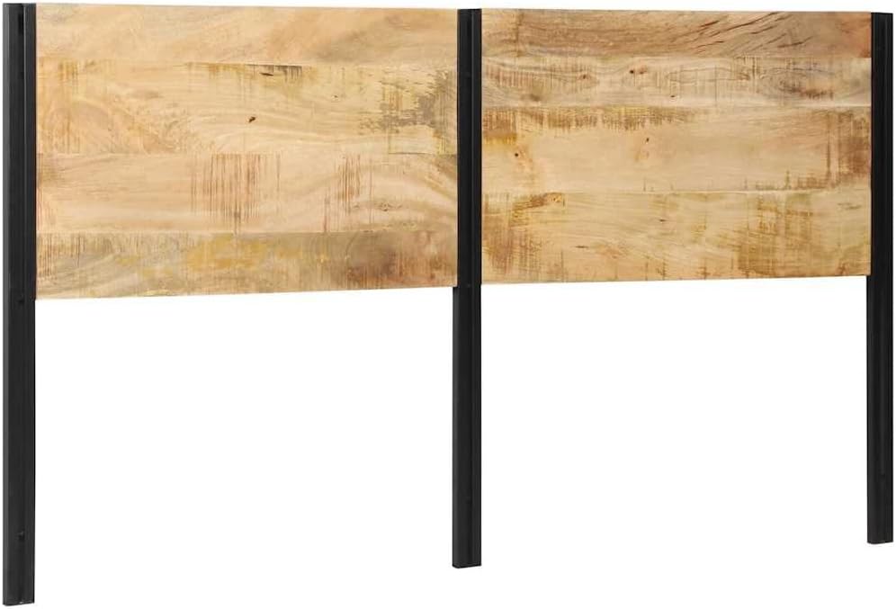 vidaXL Tête de lit 180 cm en bois massif manche et fer
