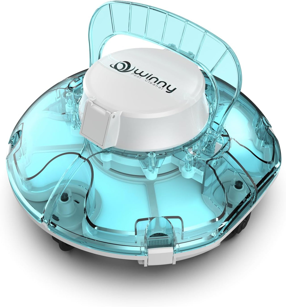 WINNY POOL CLEANER Winny 200 Robot Piscine, Aspirateur Piscine sans Fil avec Batterie, Autonomie 75 Min pour Piscines Hors-Sol 60m²