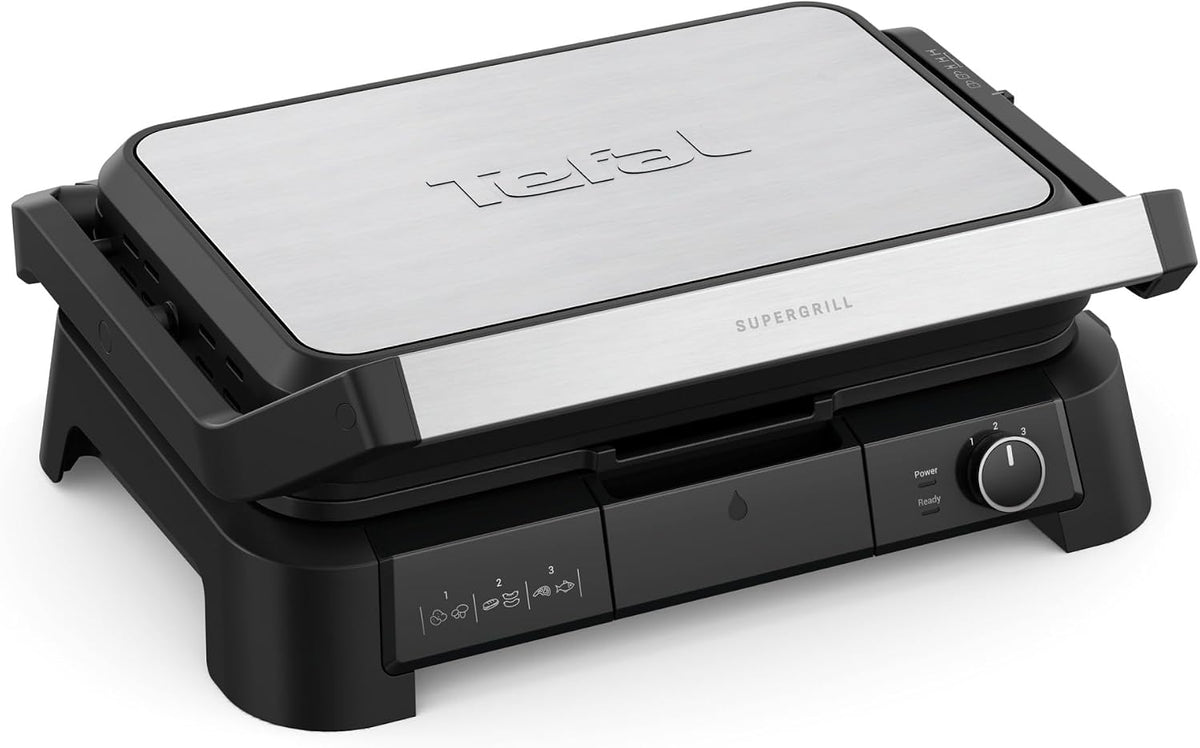 Tefal - SuperGrill 3-en-1 XL - Grill Barbecue et Four - 8 personnes - 2200w