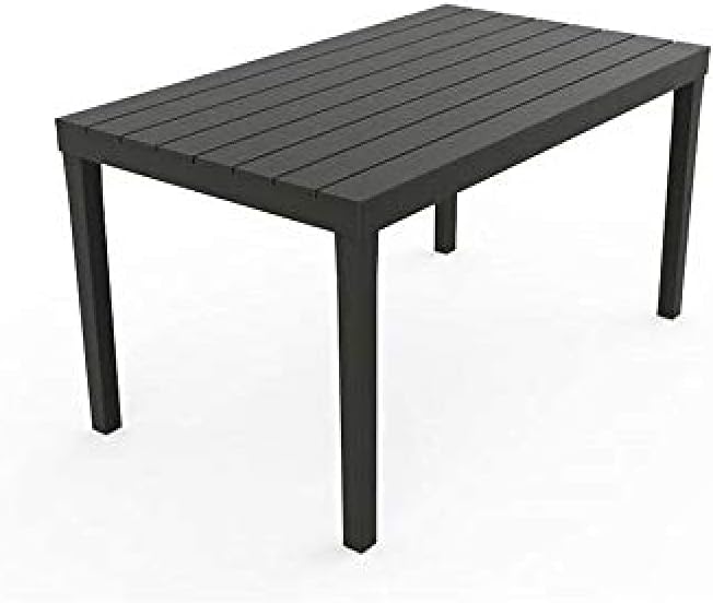 Dmora - Table d'extérieur Vasto, Étagère à manger rectangulaire, Table de jardin polyvalente intérieure et extérieure, 100% Made in Italy