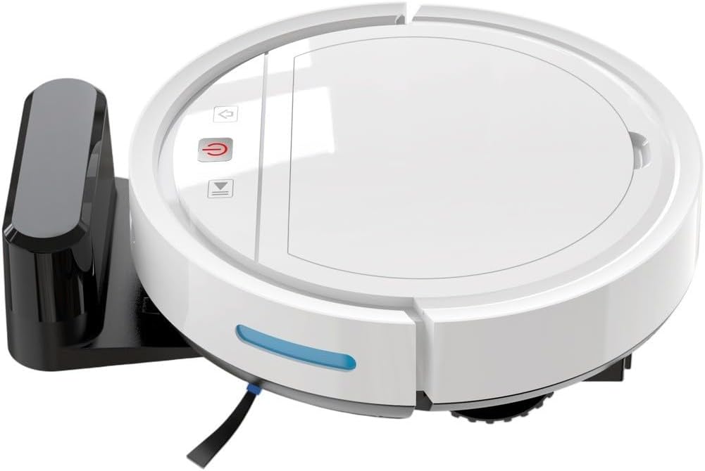 Robot Aspirateur Connecté APP Recharge Auto(White EU), Contrôle via application mobile, planification flexible, surveillance à distance