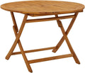 vidaXL Table pliable de jardin 110 cm Bois d acacia massif