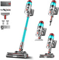 60KPA/600W Aspirateur Balai sans Fil, 75 Minutes Autonomie Aspirateur sans Fil Puissant avec Recharge Murale Écran Intelligent