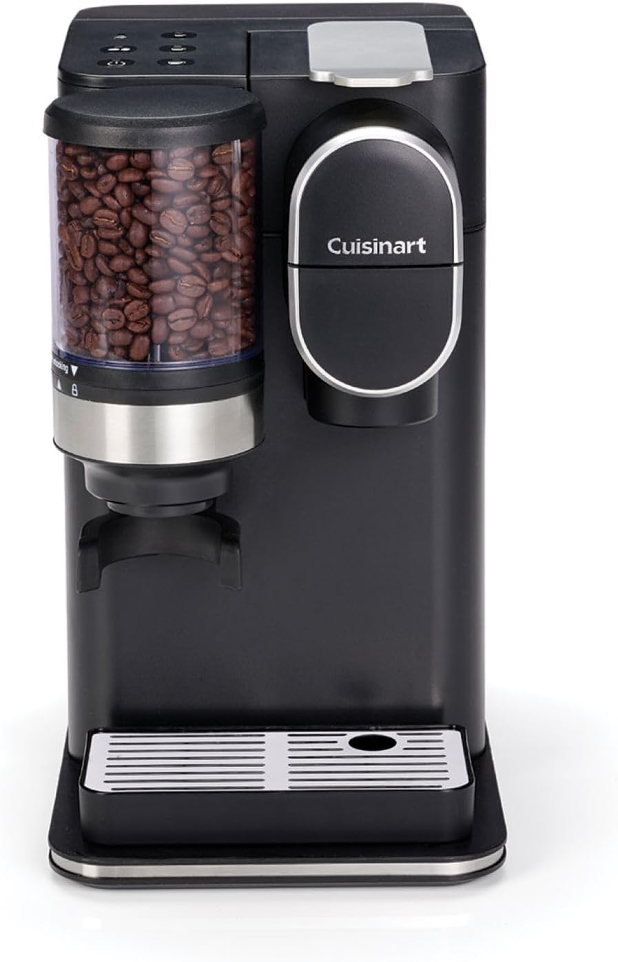 CUISINART One Cup Grind And Brew - Machine à café avec broyeur intégré, Grain à moudre, Café filtre en portion individuelle