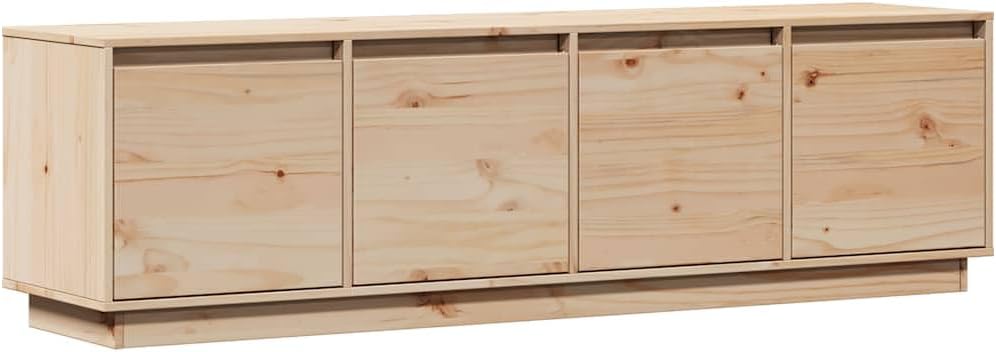 vidaXL Meuble TV, Armoire de Télévision avec 4 Compartiments et 4 Portes, Meuble Télé avec Rangement Salon Salle de Séjour, Moderne